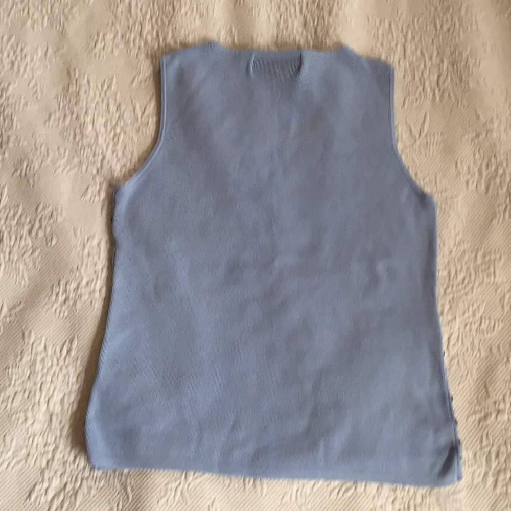 Baby Blue Top with Sequins - Picture 2 of 3
